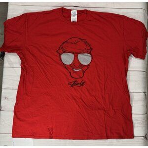 Stan Lee Red T-Shirt Men's Size 2XL Marvel Comics